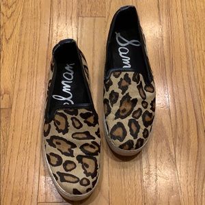 Sam Edelman Becker Leopard Slip On Sneakers